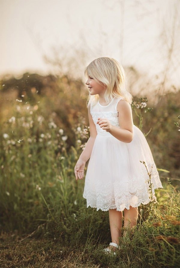 Vestidos de formatura infantil branco